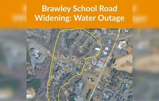 Mooresville Announces Overnight Water Outage in Churchill Estates and Windsor Woods Due to Brawley School Road Project