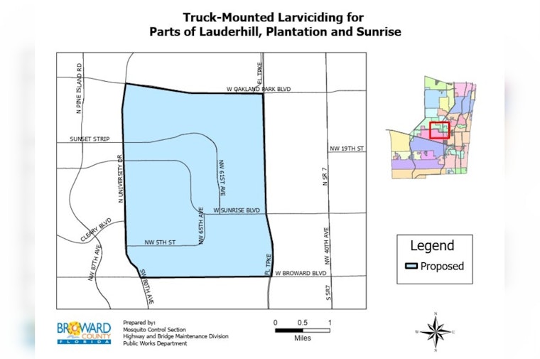 Mosquito Control Operations Set to Launch in Lauderhill, Plantation, and Sunrise to Prevent Vector-Borne Diseases