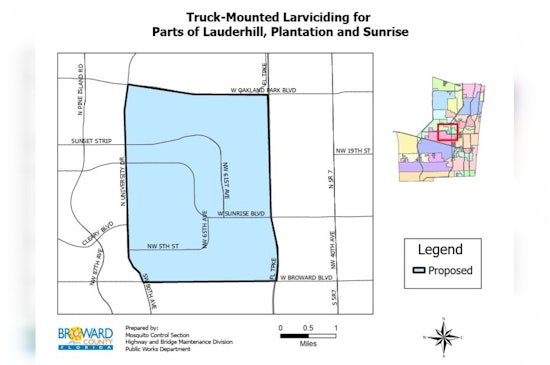 Mosquito Control Operations Set to Launch in Lauderhill, Plantation, and Sunrise to Prevent Vector-Borne Diseases