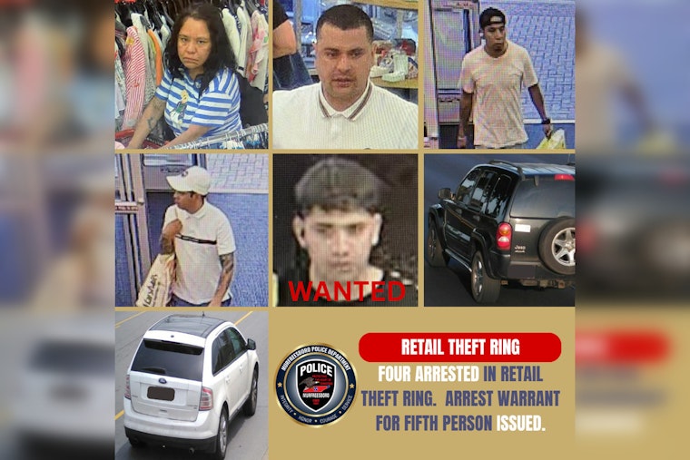 Murfreesboro and Lebanon Police Dismantle Suspected Theft Ring, Four Arrested, One Wanted
