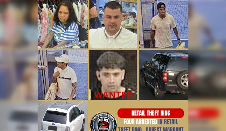 Murfreesboro and Lebanon Police Dismantle Suspected Theft Ring, Four Arrested, One Wanted