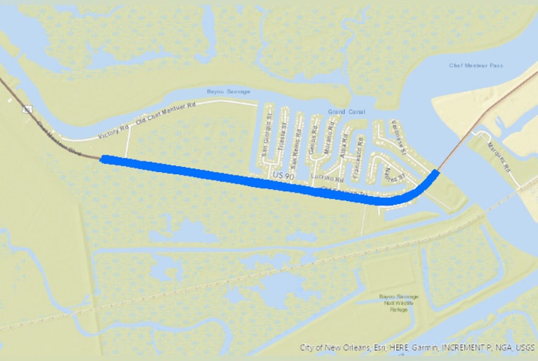 New Orleans Alert, US 90 Roadwork Scheduled with Lane Closures on Chef Menteur Hwy