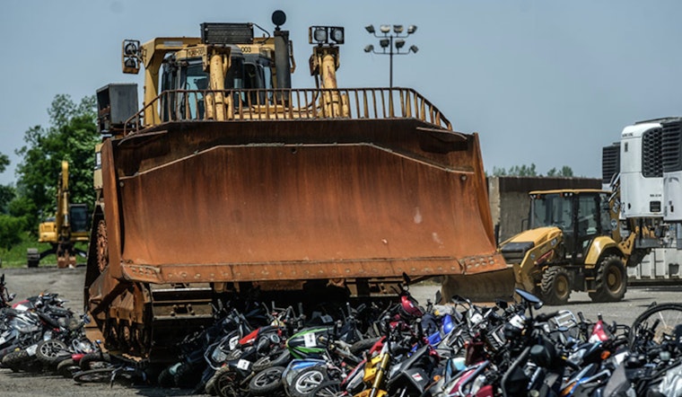 New York City Officials Crush Illegal Mopeds and E-Bikes in Staten Island to Uphold Traffic Laws