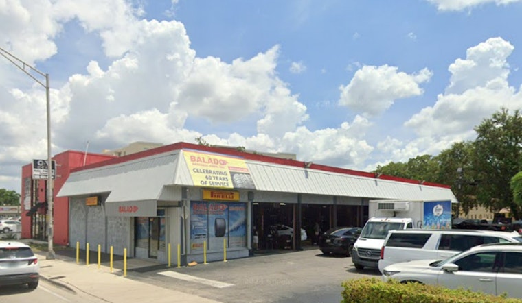 No Injuries After Car Loses Control, Crashes into Miami Tire Shop