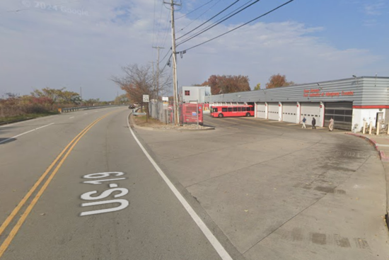 No Injuries Reported as Downed Power Line Sparks Fire on PRT Bus at Ross Township Garage