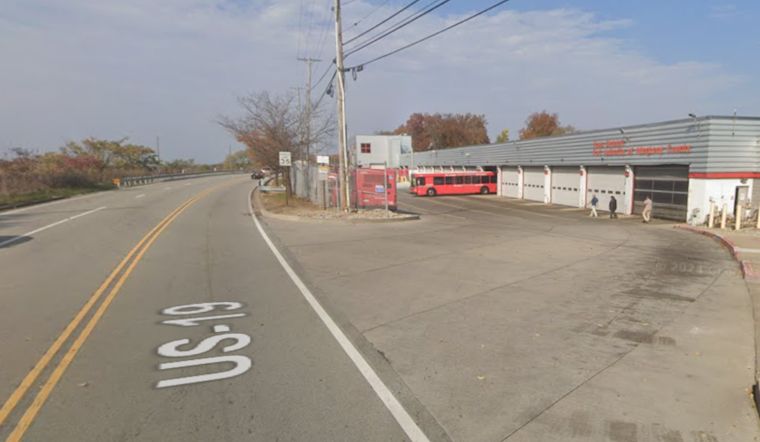 No Injuries Reported as Downed Power Line Sparks Fire on PRT Bus at Ross Township Garage