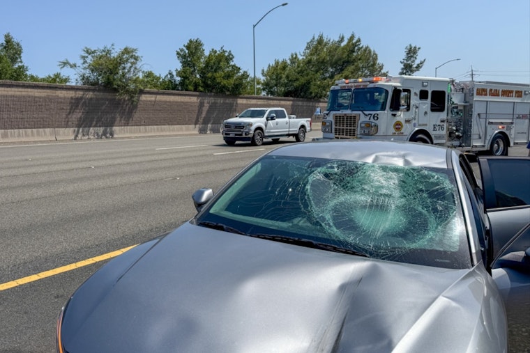 No Serious Injuries After Rogue Wheel Sparks Multi-Vehicle Collision on I-280 in Cupertino