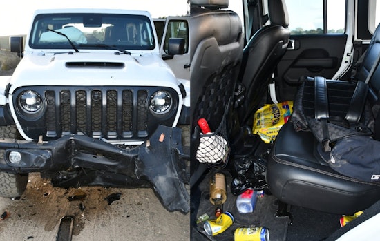 Oceanside Police Arrest Three After High-Speed Chase and Crash Involving Stolen Vehicle and Firearms