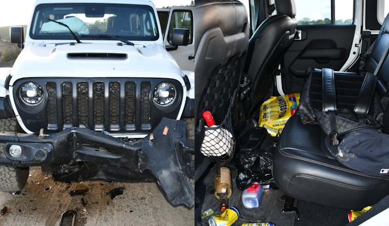Oceanside Police Arrest Three After High-Speed Chase and Crash Involving Stolen Vehicle and Firearms