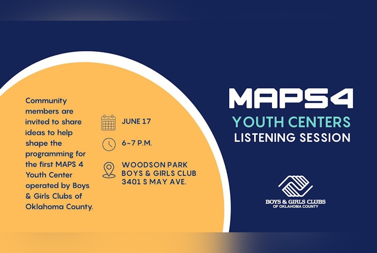 Oklahoma City Residents Invited to Shape Future of MAPS 4 Youth Center at Woodson Park Listening Session