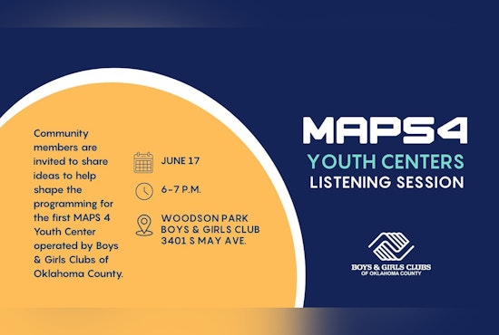 Oklahoma City Residents Invited to Shape Future of MAPS 4 Youth Center at Woodson Park Listening Session