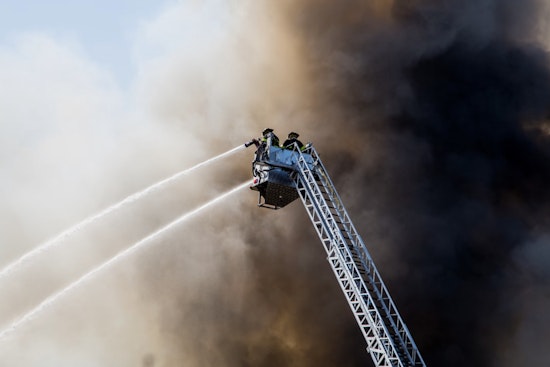 Over 250 Firefighters Battle Major Blaze at Crown Recycling Facility in Calverton, Long Island