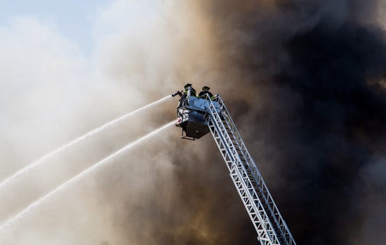 Over 250 Firefighters Battle Major Blaze at Crown Recycling Facility in Calverton, Long Island