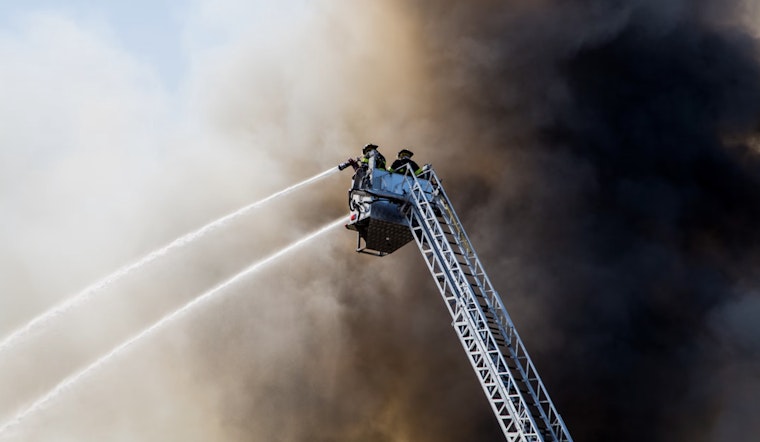 Over 250 Firefighters Battle Major Blaze at Crown Recycling Facility in Calverton, Long Island