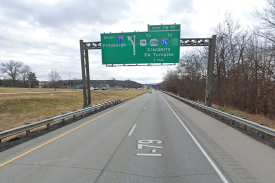 Overturned Tractor-Trailer Snarls Traffic at Key Cranberry Township Junction Near Pennsylvania Turnpike and Interstate 79