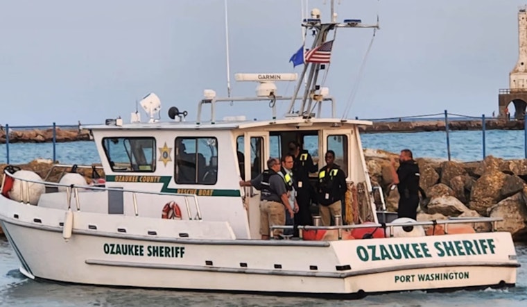 Ozaukee County Rescue Boat Sports New Decals and Paint Job Thanks to Grafton and Port Washington Businesses