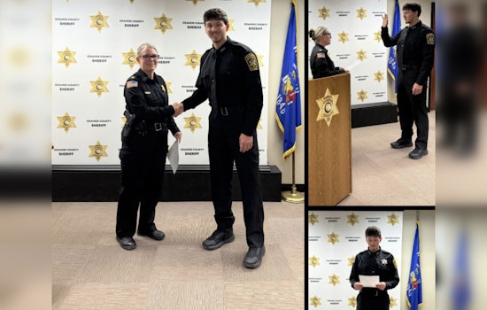 Ozaukee County Sheriff's Office Welcomes New Deputy Tayler Monette to the Force