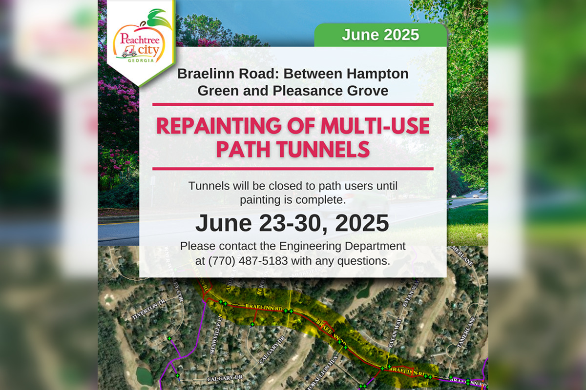 Pathway Detours Announced in Peachtree City Due to Beautification Efforts, Bridge Repairs Underway