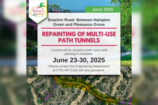 Pathway Detours Announced in Peachtree City Due to Beautification Efforts, Bridge Repairs Underway