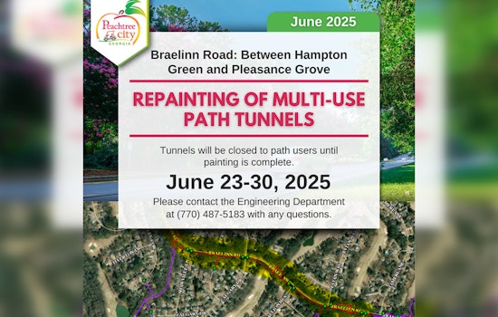 Pathway Detours Announced in Peachtree City Due to Beautification Efforts, Bridge Repairs Underway