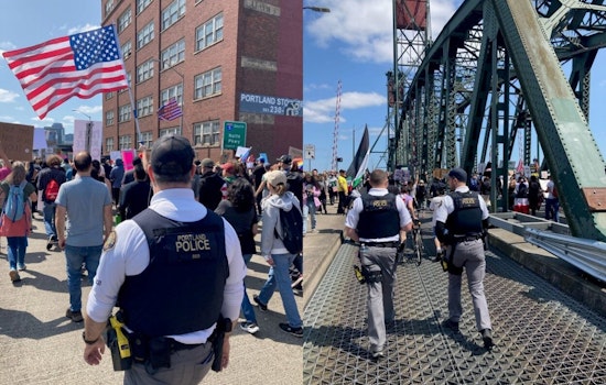 Peaceful Thousands March Through Portland's Downtown in a Testament to Free Speech and Public Order