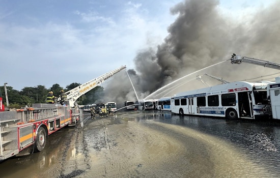 Philadelphia Health Officials Issue Air Quality Warning After SEPTA Bus Depot Fire in Hunting Park