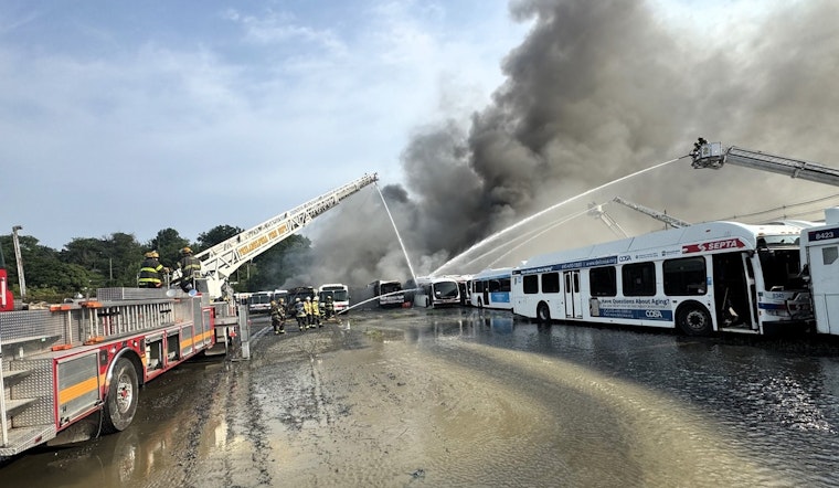 Philadelphia Health Officials Issue Air Quality Warning After SEPTA Bus Depot Fire in Hunting Park