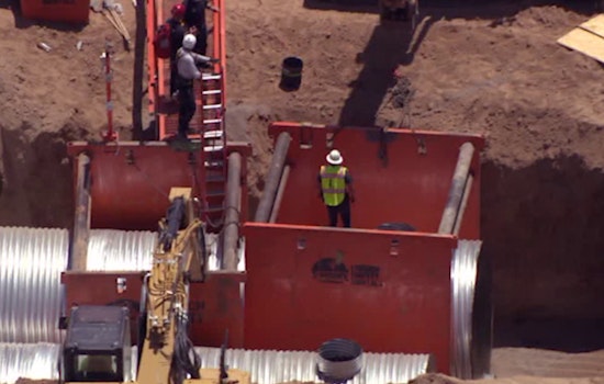 Phoenix Construction Worker Rescued After Becoming Trapped in Deep Trench in North Phoenix