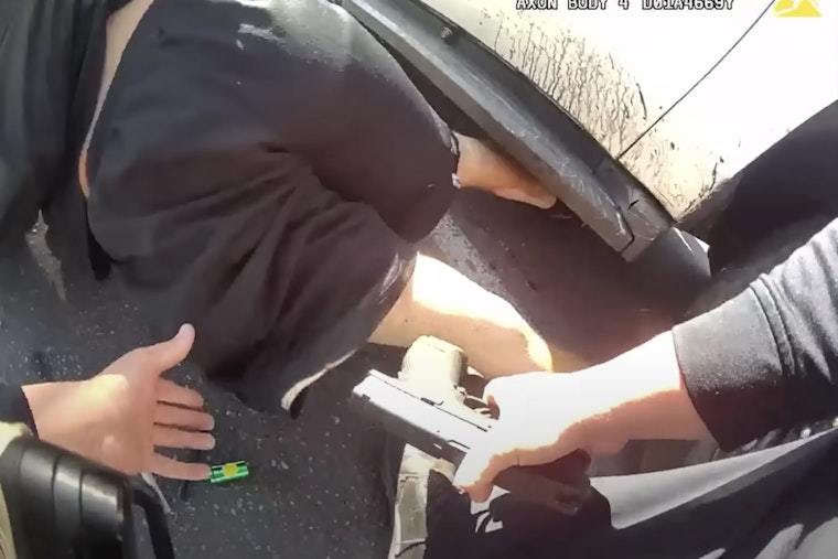 Phoenix Police Use Patrol Vehicle to Apprehend Armed Burglary Suspect at Gas Station
