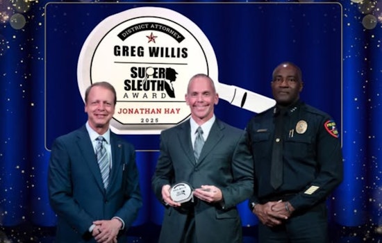 Plano Detective Honored with DA Greg Willis SuperSleuth Award for Dismantling Criminal Syndicate and Securing Justice