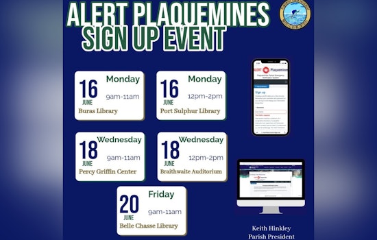 Plaquemines Parish Launches ALERT Registration Campaign Ahead of Storm Season