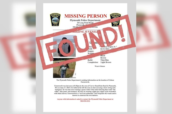 Plymouth Man Gideon Farnsworth Found Safe Following Regional Search Effort