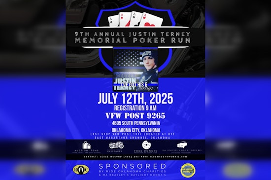 Pottawatomie County Sheriff's Office Hosts 9th Annual Justin Terney Memorial Poker Run to Support K9 Unit