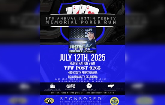 Pottawatomie County Sheriff's Office Hosts 9th Annual Justin Terney Memorial Poker Run to Support K9 Unit