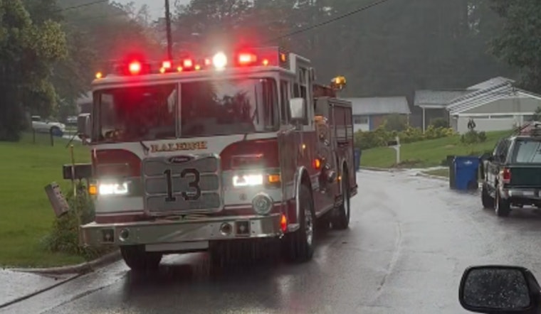 Raleigh Firefighters Exhibit Exemplary Response to Lightning Strike on Bunche Dr.