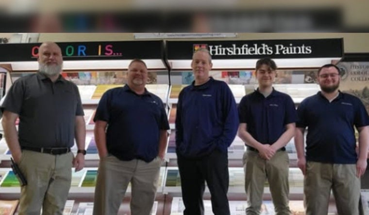 Ramsey's Hirshfield's Paint Store Highlighted by City for Colorful Selections and Expert Advice