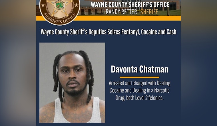Repeat Offender Arrested in Richmond Drug Bust as Wayne County Sheriff's Office Seizes Fentanyl and Cocaine