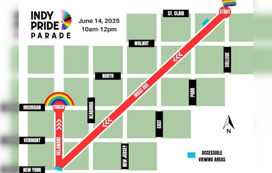 Road Closures Announced for Indy Pride Weekend in Downtown Indianapolis