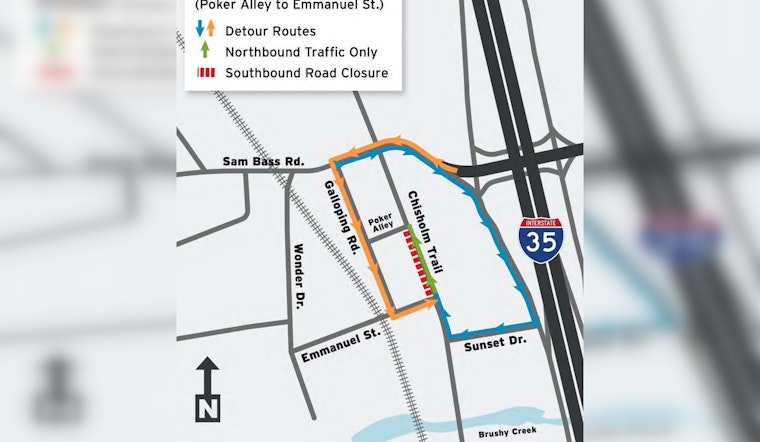 Round Rock Braces for Traffic Disruptions as Chisholm Trail South Construction Begins July 1