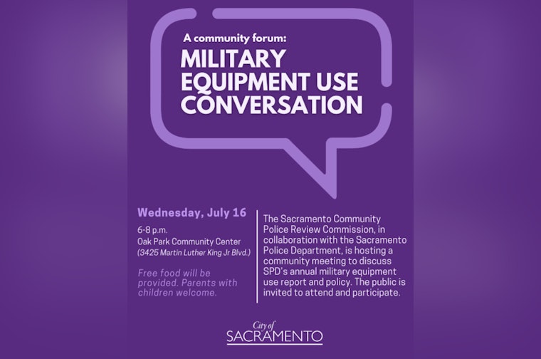 Sacramento Police Department Invites Public Input on Military Equipment Policy Through Online Survey and Community Meeting