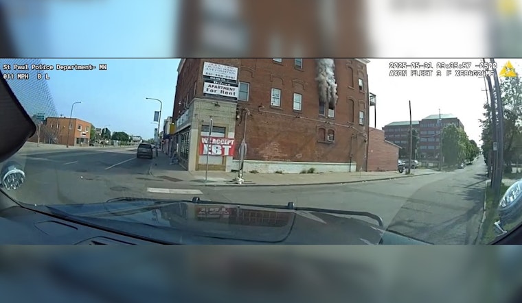 Saint Paul Officers Hailed as Heroes for Rescuing Residents From Apartment Fire on Rice Street