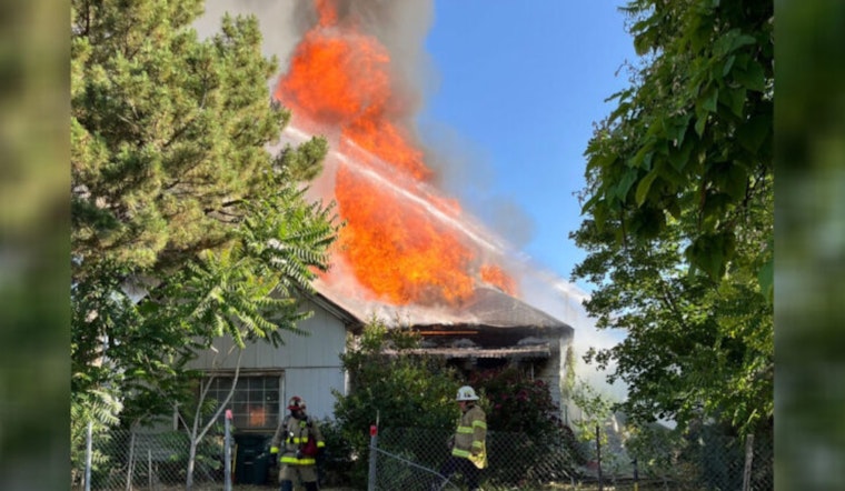 Salt Lake City Home Engulfed in Flames, Firefighters Prevent Spread to Nearby Structures