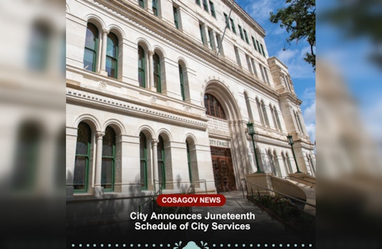 San Antonio Announces City Service Schedules for Juneteenth Holiday