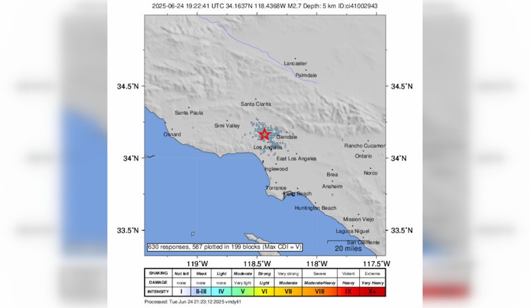 Sherman Oaks Shaken by Minor 2.7-Magnitude Earthquake, No Damage Reported