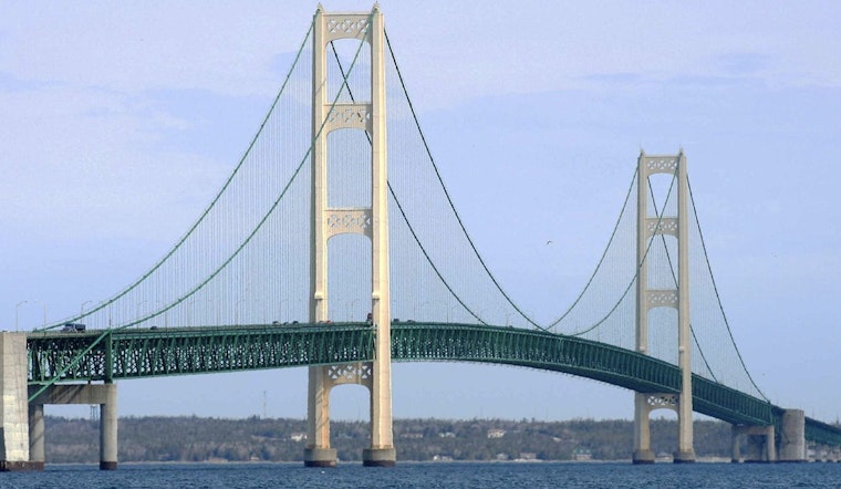 Smoke from Canadian Wildfires Shrouds Michigan's Mackinac Bridge, Prompting Alerts and Reducing Visibility