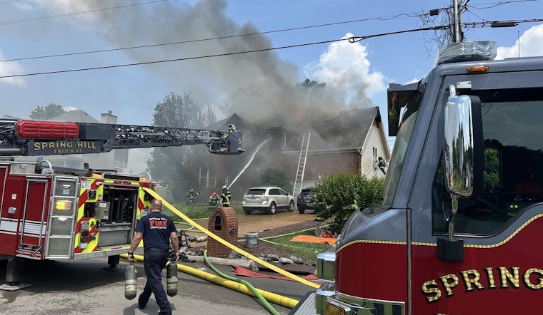 Spring Hill Firefighters Respond Quickly to Iroquois Dr. House Fire, Neighbor's Alert Prevents Injuries