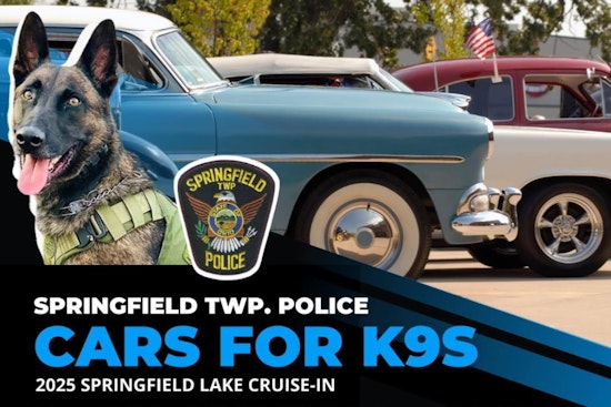 Springfield Township Gears Up for Annual "2025 Cars for K9s Cruise-In" Event This Friday