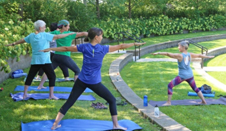 St. Louis Park Offers Free Outdoor Yoga at Veterans' Memorial Amphitheater
