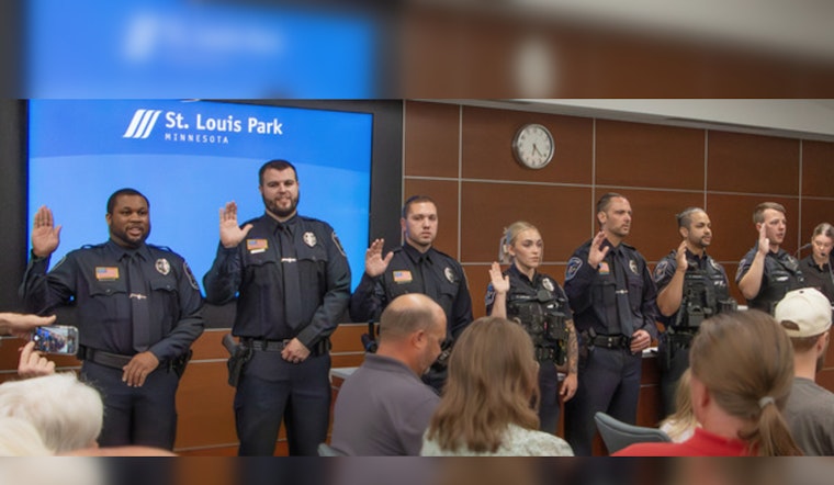 St. Louis Park Welcomes Seven New Officers to Police Force in Oath Ceremony