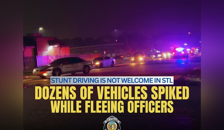 St. Louis Police Deploy Spike Strips Against Stunt Drivers on Manchester Avenue